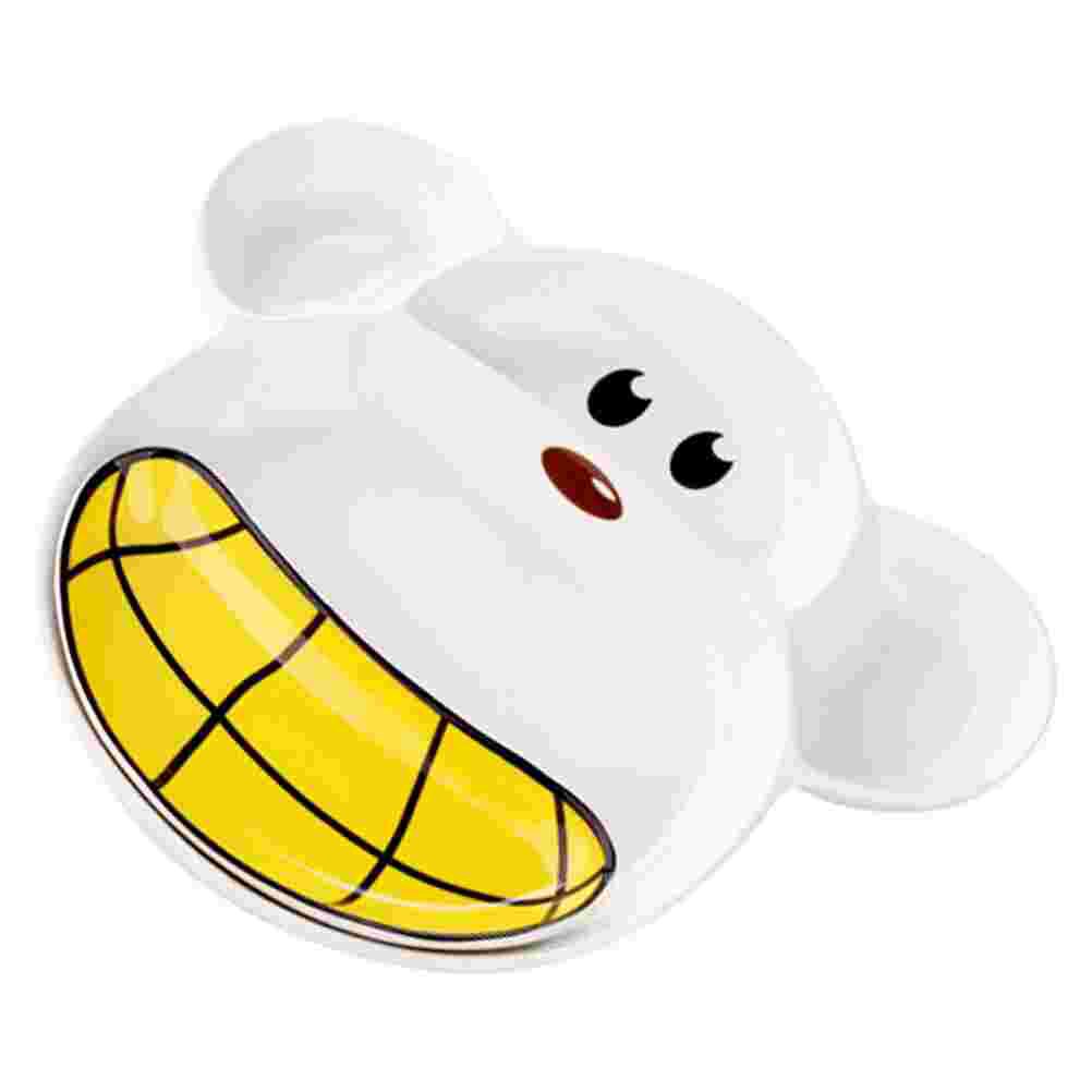 1 Set of Divided Food Plate Ceramic Separated Plate Multi-grids Food Tray