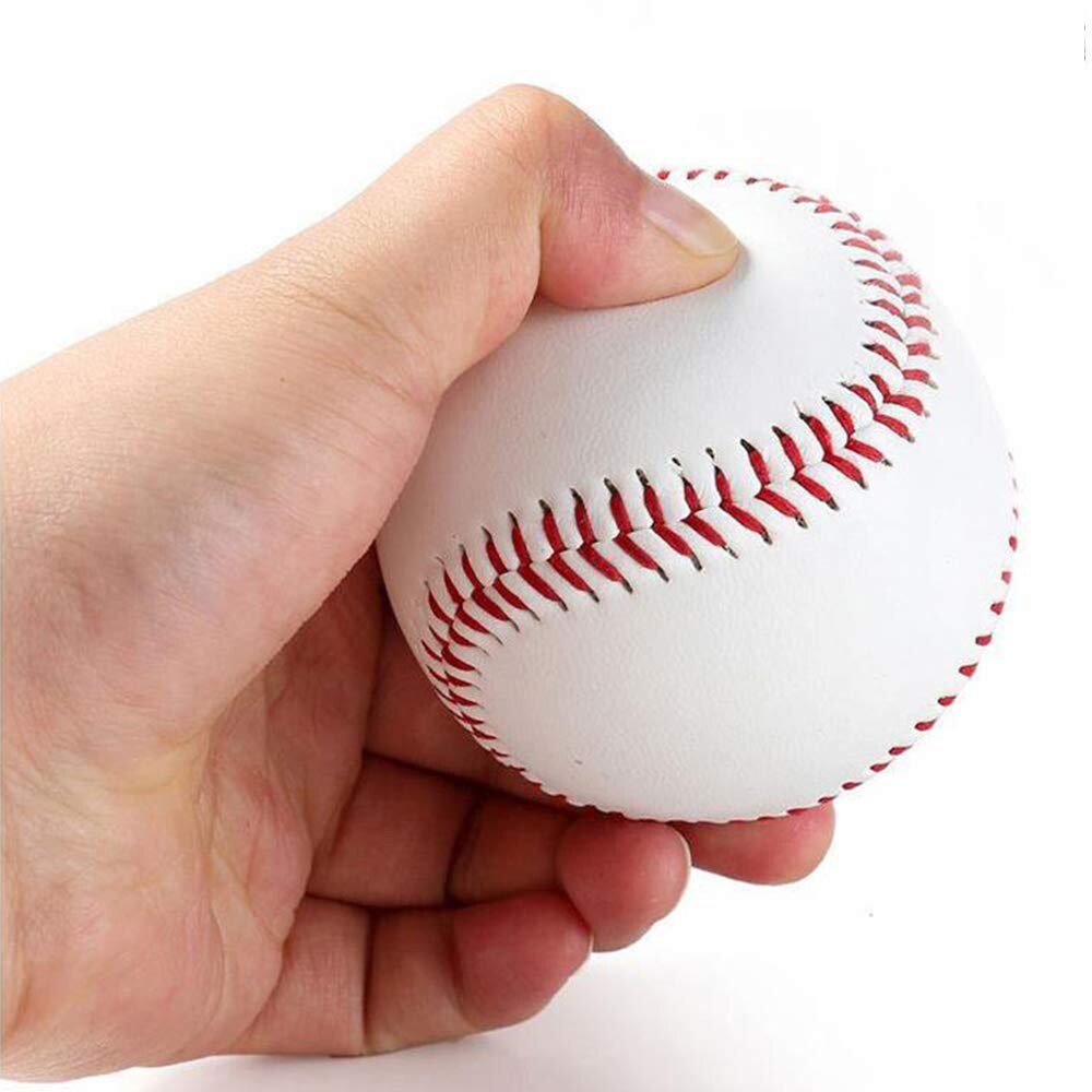 9 "handgjorda basbollar pvc övre gummi inre mjuka baseballbollar softball hardbollsträning träning baseballboll: Hård boll