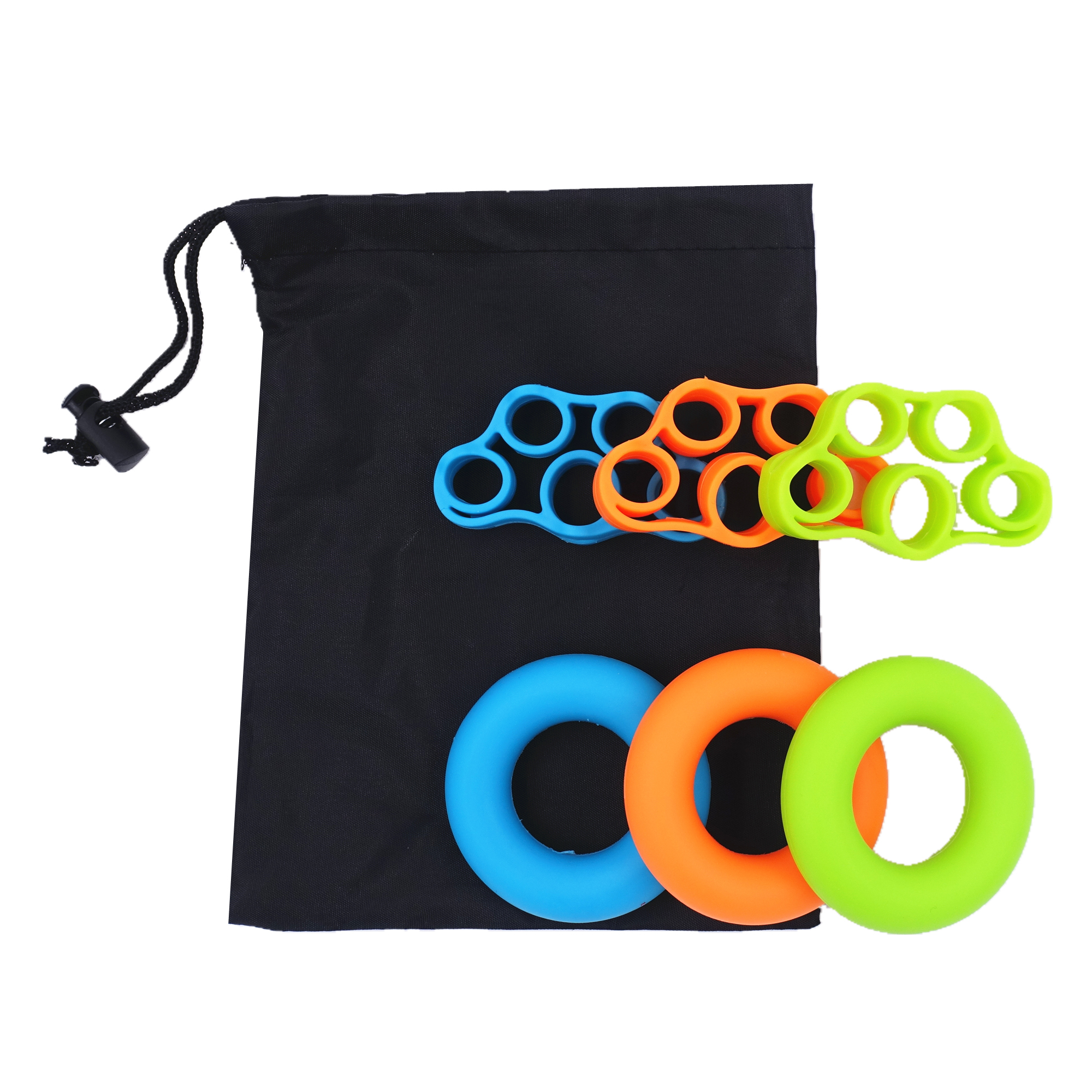 Weerstand Bands Hand Grip Set Strengthener Sporter Kit Met Draagtas (Geen Logo) Vinger Brancard Versnellen Revalidatie