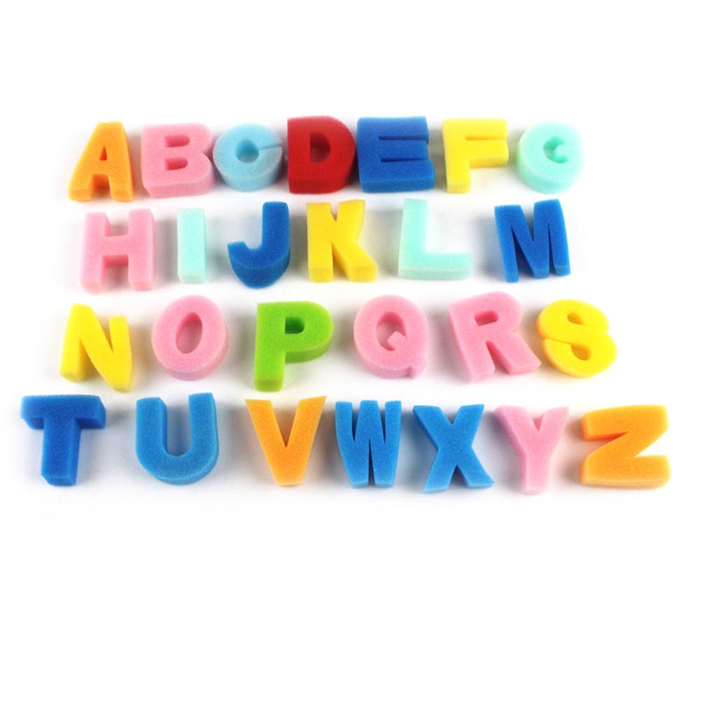 26 stks/set Engels Alfabet Letters Spons Kids DIY Schilderen Ambachten Onderwijs Speelgoed
