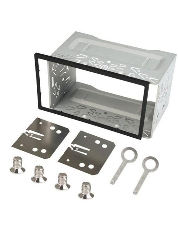 Universal Car Double DIN Installation Dash Kit Radio Head Unit Installation Frame Fittings Kit for Automotive Radio Player Box