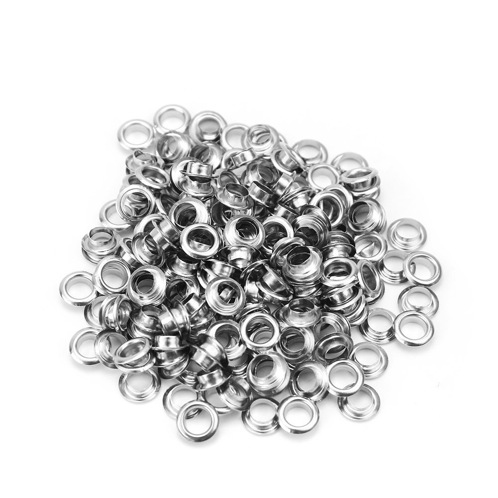 Œillet rond métallique de 8mm, 200 pièces, trous de Scrapbooking, sacs artisanaux en cuir, accessoires de couture pour bricolage