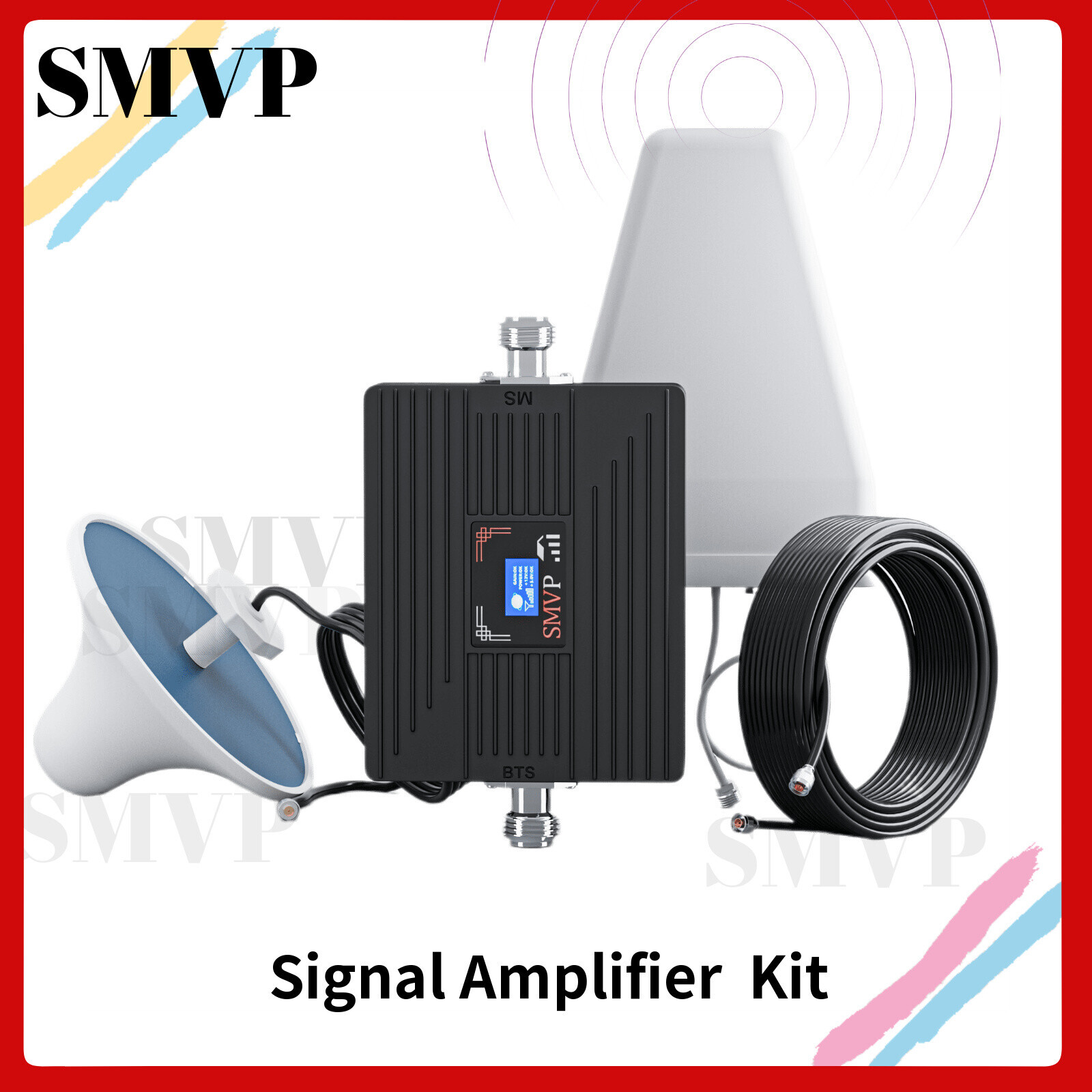SMVP 4G Wzmacniacz sygnału Zestaw wzmacniacza GSM 2G 3G 4G 800 900 LTE 1800 2100 MHz Wzmacniacz sygnału telefonu komórkowego Wzmacniacz sieciowy