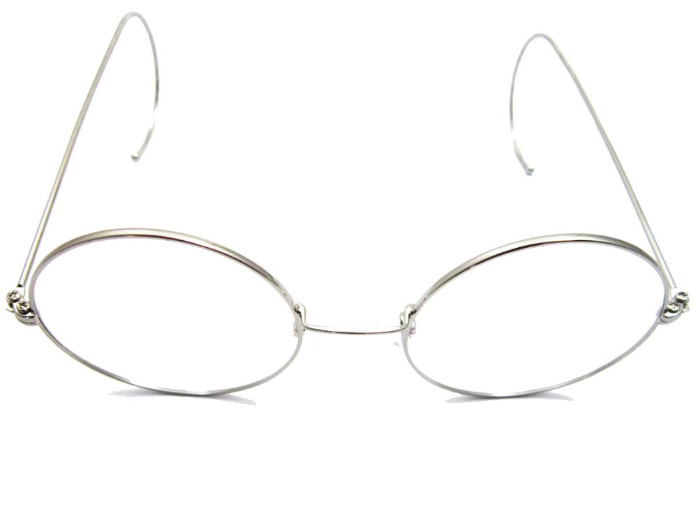 47mm Agstum Antique Vintage Round Glasses Wire Rim Eyeglasses Spectacles Prescription Optical Rx