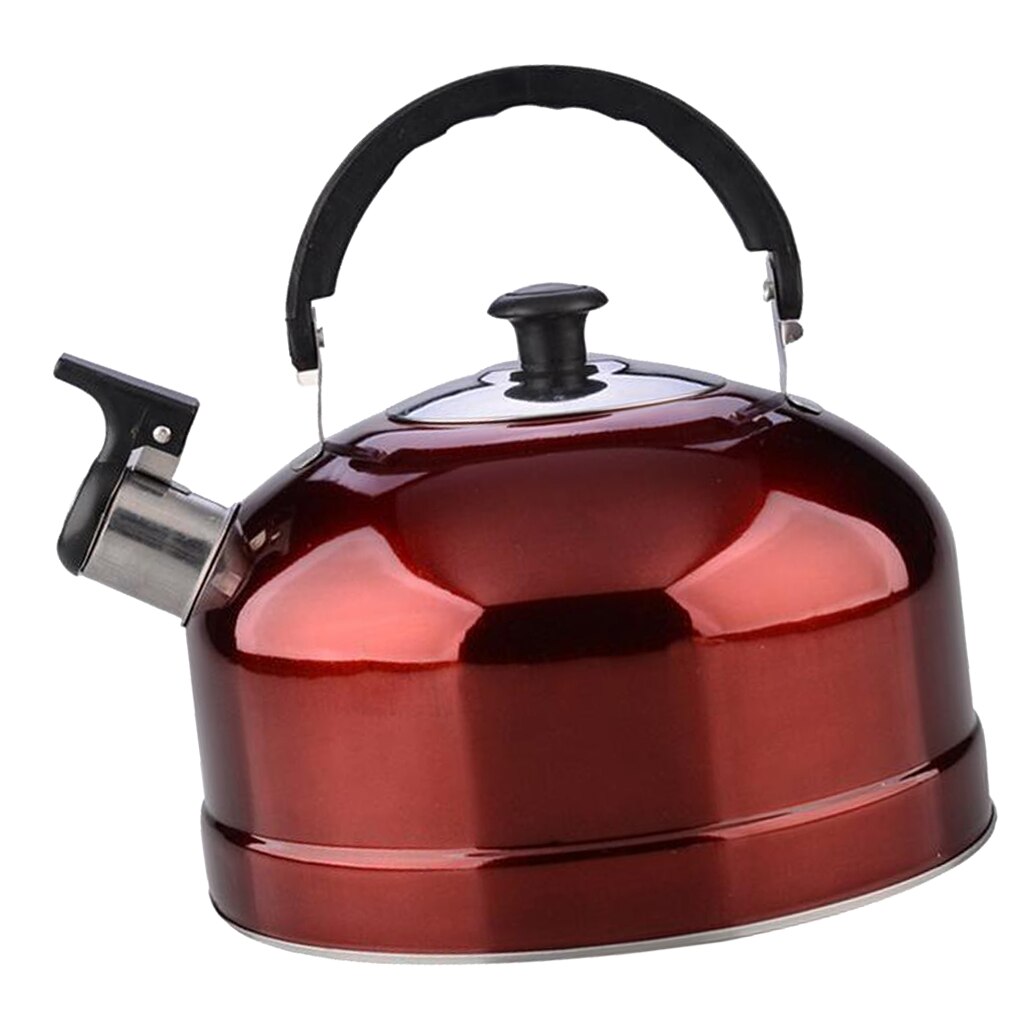 Tetera silbante de acero inoxidable, cafetera de agua rápida para hervir, tetera silbante de 4L, hervidor de té, hervidores de cocina para acampar