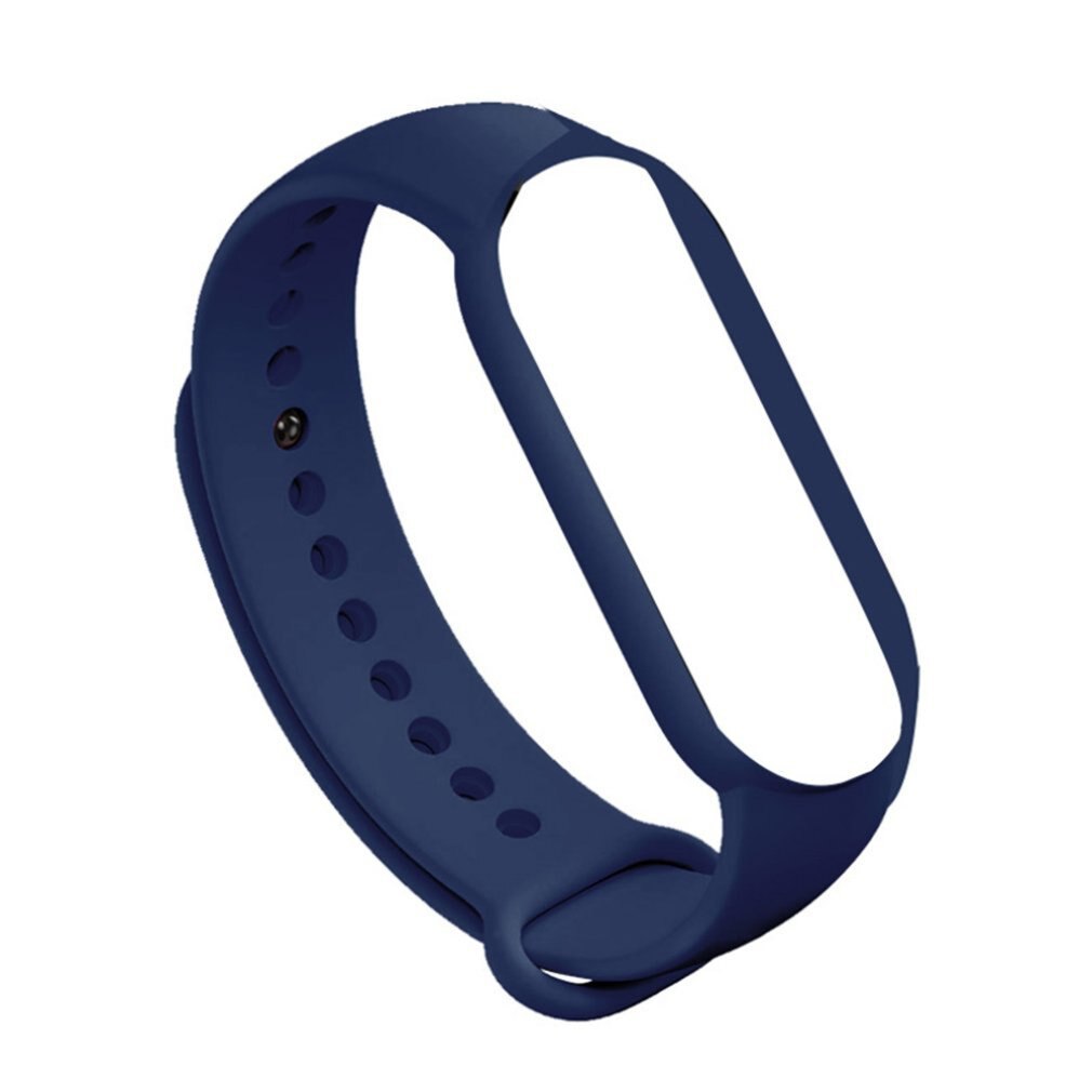 Adatto Per Mi Band 5 Wristband di Ricambio Cinghia Del Wristband Del Braccialetto Della Cinghia di Fitness Tracker Wristband: Navy Blu