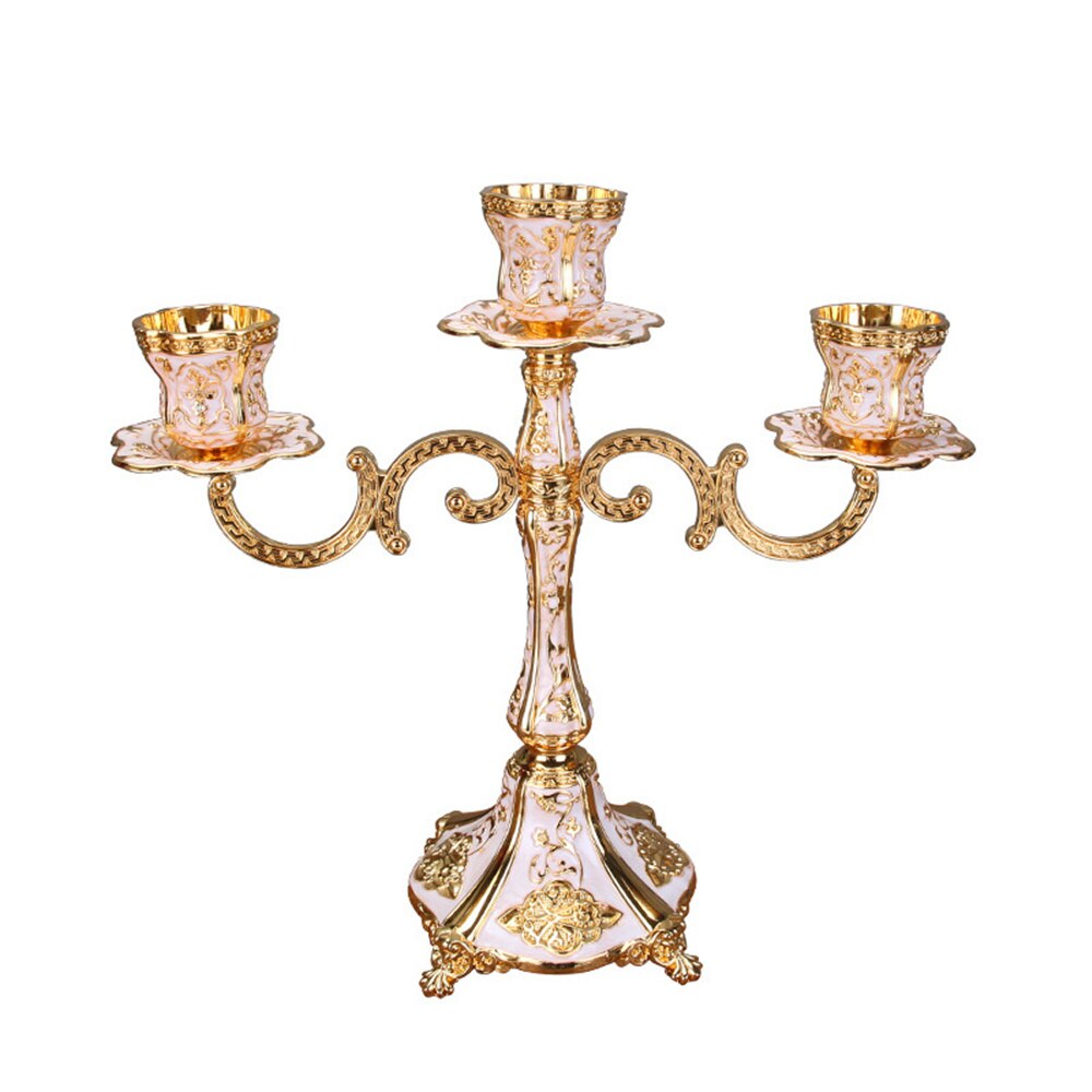 Imuwen metal lysestager lysestage luksus bordplade bryllup centerpieces lysestager til boligindretning lysestager: 3 arme