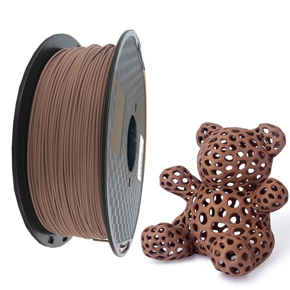 PLA Filament 1.75mm Wood Pla Filaments 3D Printer Non-toxic 500g/250g Sublimation Supplies Wooden Effect 3D Printing Materials