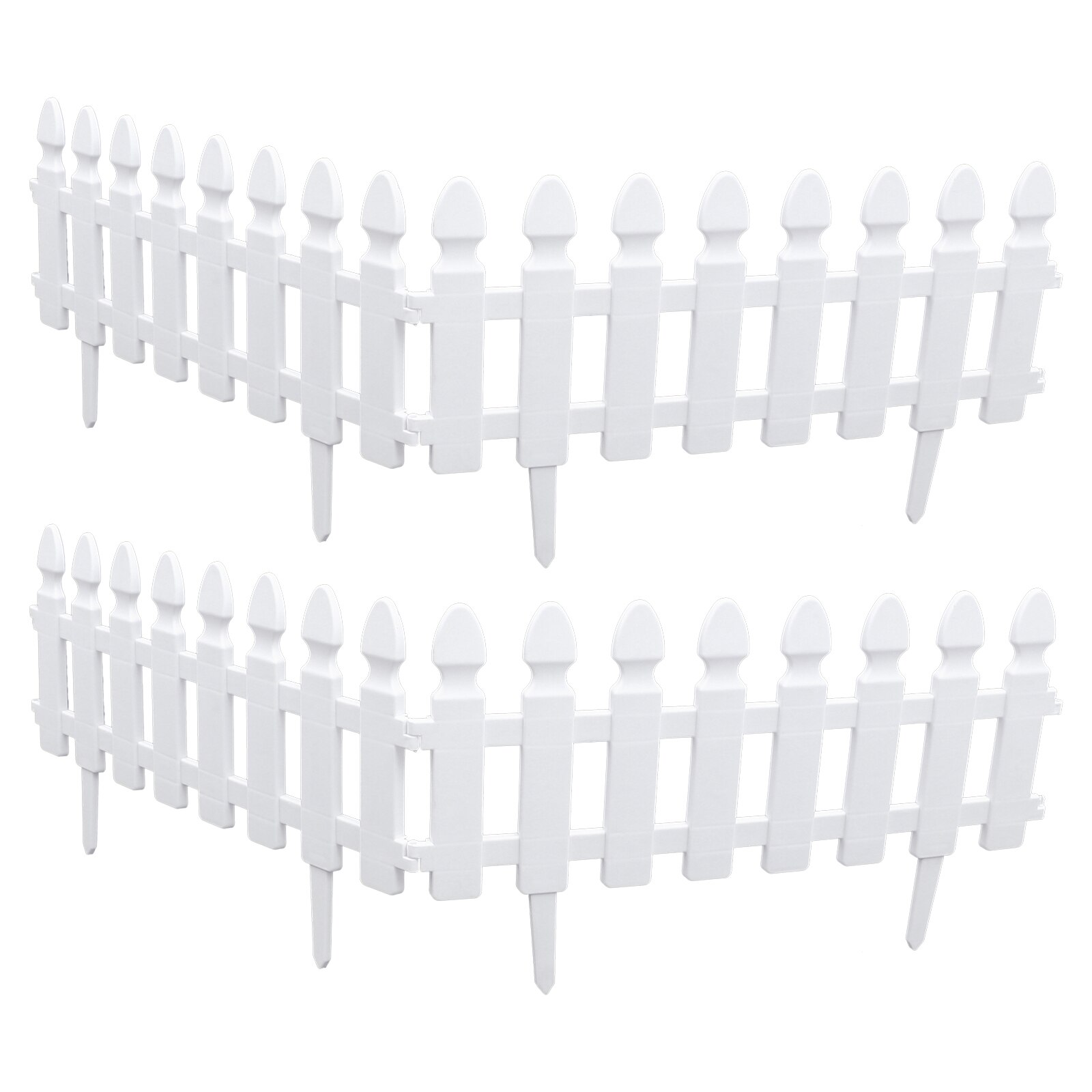 4pcs Outdoor Garden Vegetable Fence Plastic Small Fence DIY Garden Decoration: Default Title