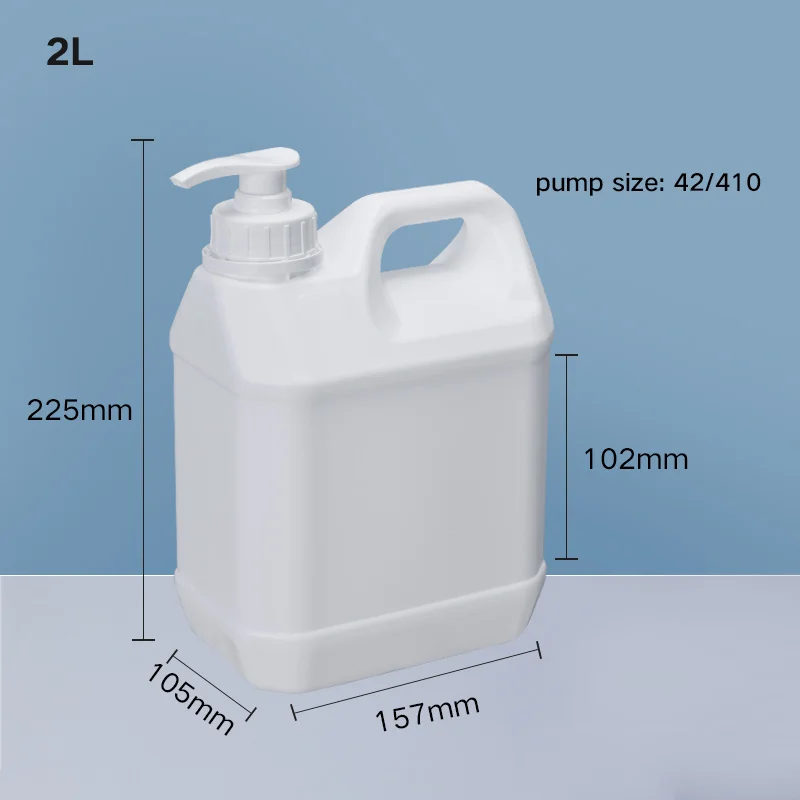 Secchio di plastica per uso alimentare da 2 litri secchio quadrato secchio per imballaggio di alcol sigillato con coperchio bottiglia a pressione di grande capacità: Rosso