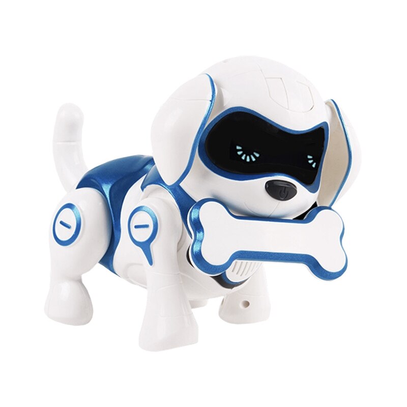 Juguetes electrónicos para mascotas de Perro Robot, Robot inalámbrico, Sensor inteligente para cachorros, caminará hablando, Robot remoto para perros, juguete para mascotas para niños, niños y niñas