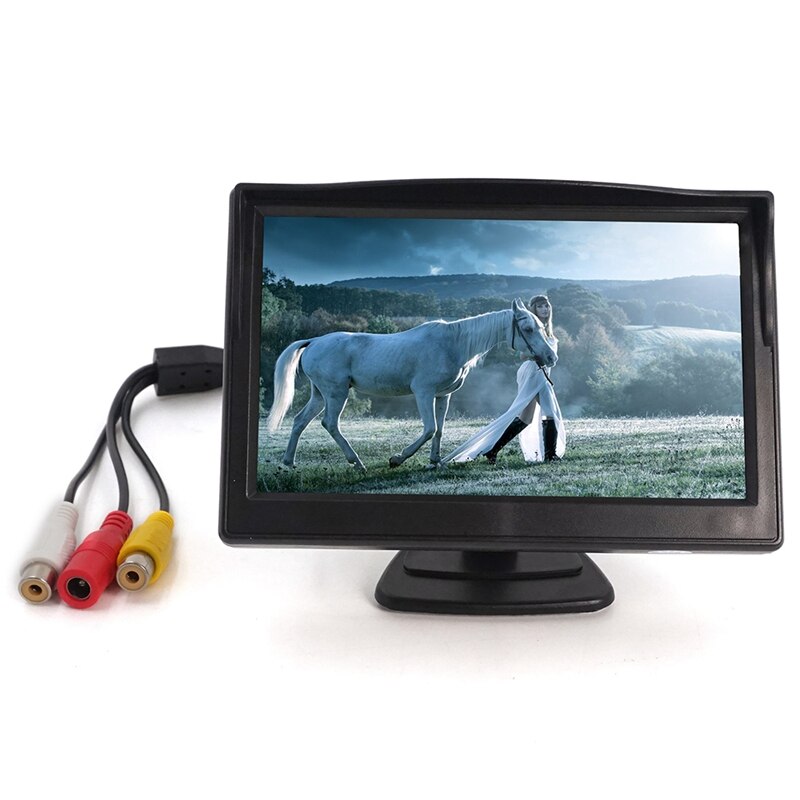 5 Inch Car Rear View Monitor Screen, universele Tft Lcd Av Backlight Auto Kleur Display Voertuig Rear View Backup Camera Beveiliging S