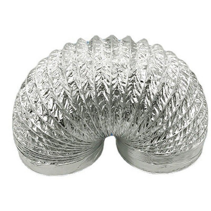 Ventilator Pijp Pvc Aluminium Buis Ventilatie Pijp Slang Flexibele Uitlaat Luchtkanaal Systeem Vent Badkamer 100Mm X 2M