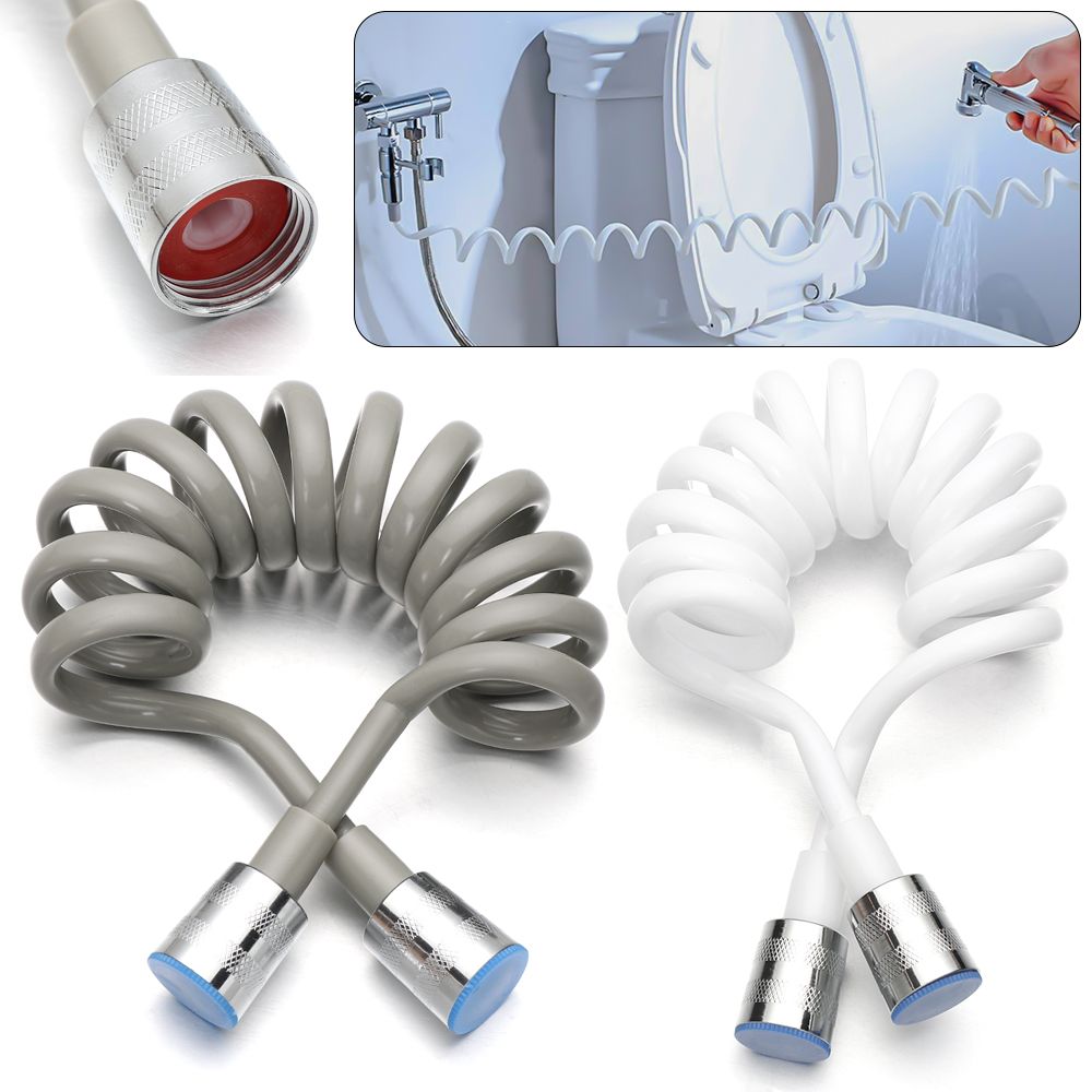 Accessories Flexible Telephone Line Style Toilet Bidet Spring Shower Hose Bath Sprayer Connect Pipe Water Plumbing