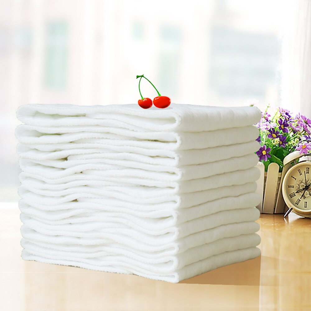 Reusable baby Diapers Cloth Diaper Inserts 5pc 3 Layer Insert Cotton Washable babies care Eco-friendly diaper