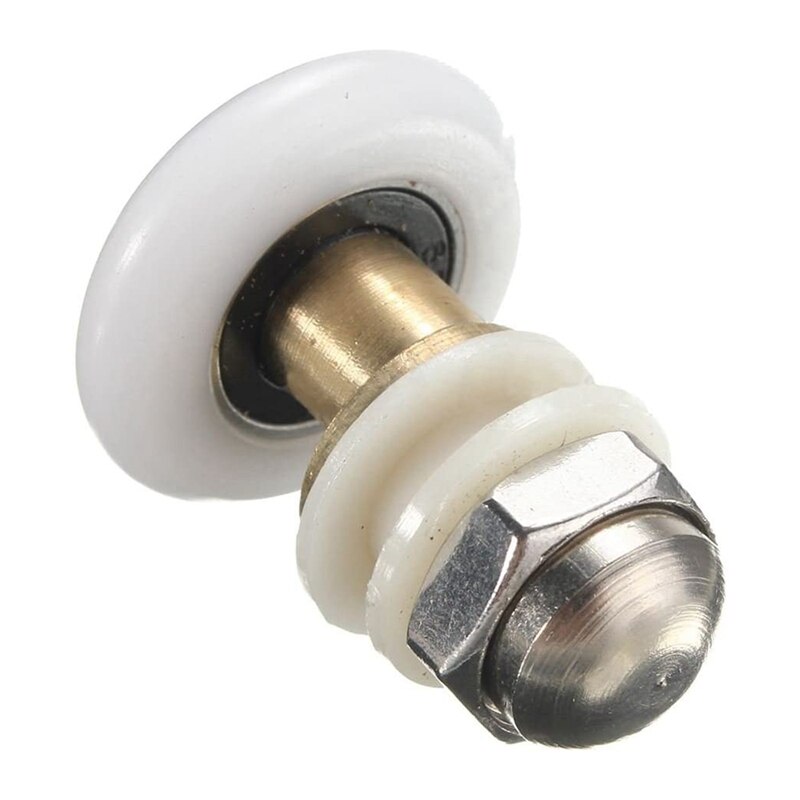 Retail 6PCS 27Mm Shower Door Rollers For The Bathroom Glass Sliding Door Pulleys Wheels Ultra-Quiet Shower Glass Door Rollers