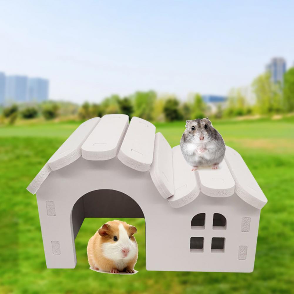 Bur-fri hamster chinchilla hus villa gør-det-selv installation chinchilla hytte lege legetøj pindsvin hamster villa bolig hytte
