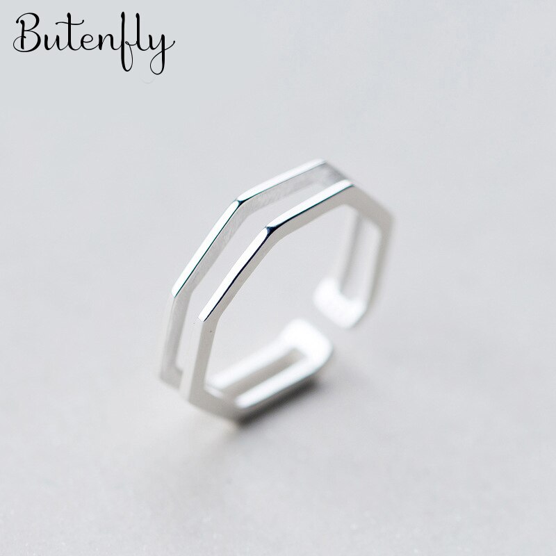 Arrivals Charmant Hexagon Ring Voor Vrouwen Boho Knuckle Partij Ringen Gothic Punk Sieraden Cadeaus Voor Meisjes