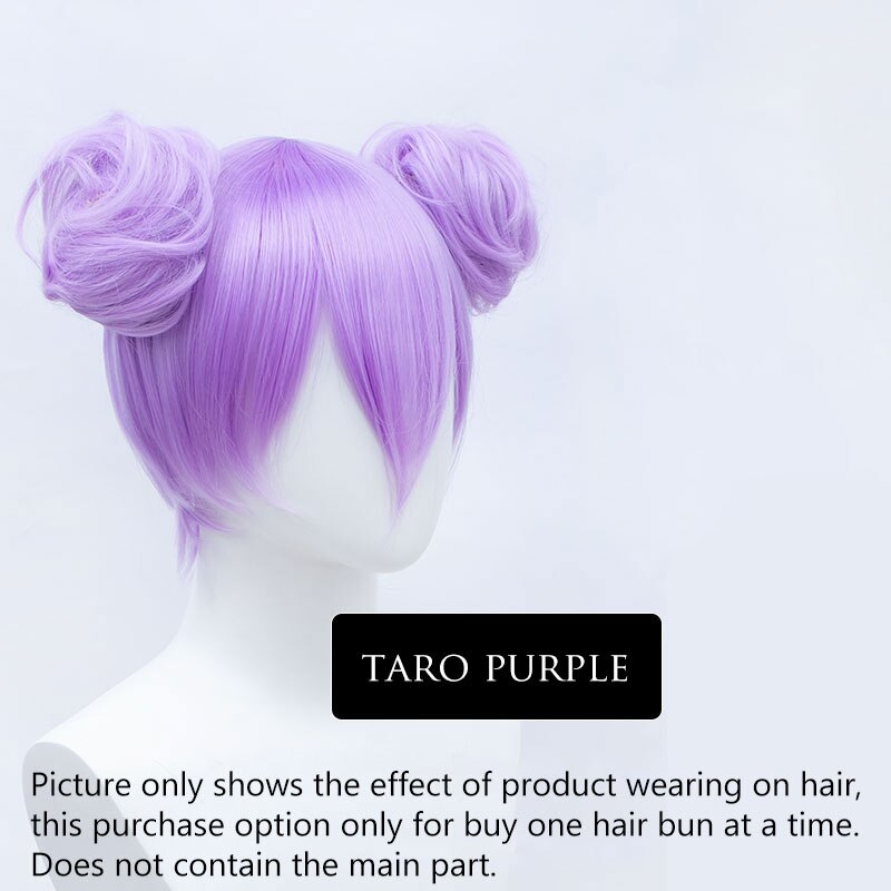 Postiche Synthétique à réinitialisation pour Femme, Chignon, Rose, Rouge, Blonde, Bleu, Extension de Cheveux, Accessoires de Cosplay: P18 / 22 / 2 pièces