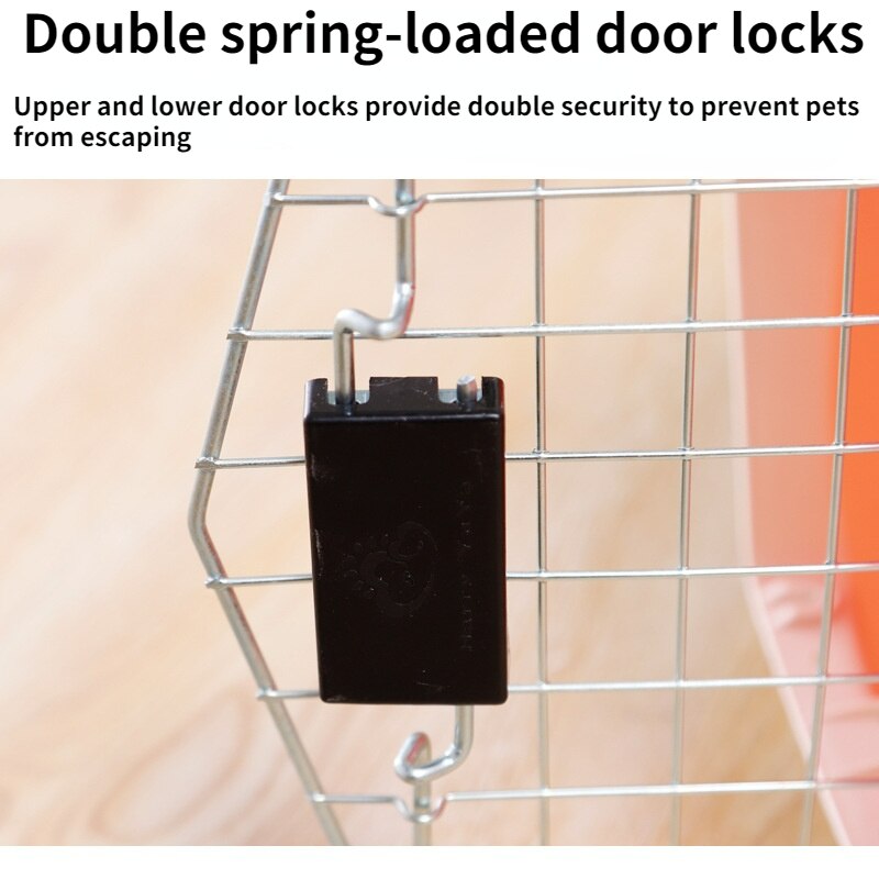 Airline Approved Pet Box Carrier Small Animal Portable Durable Cat Cage Breathable Travel Case For Rabbits Pet Accessories