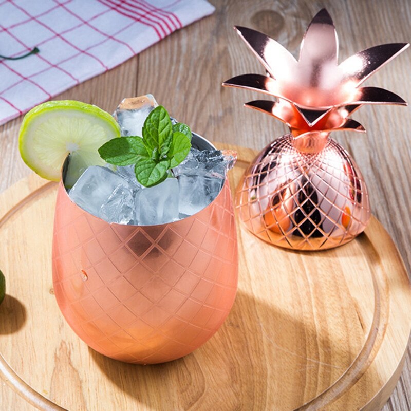 kongelig hawaiisk ananas kopp tumbler ølkrus rose måke