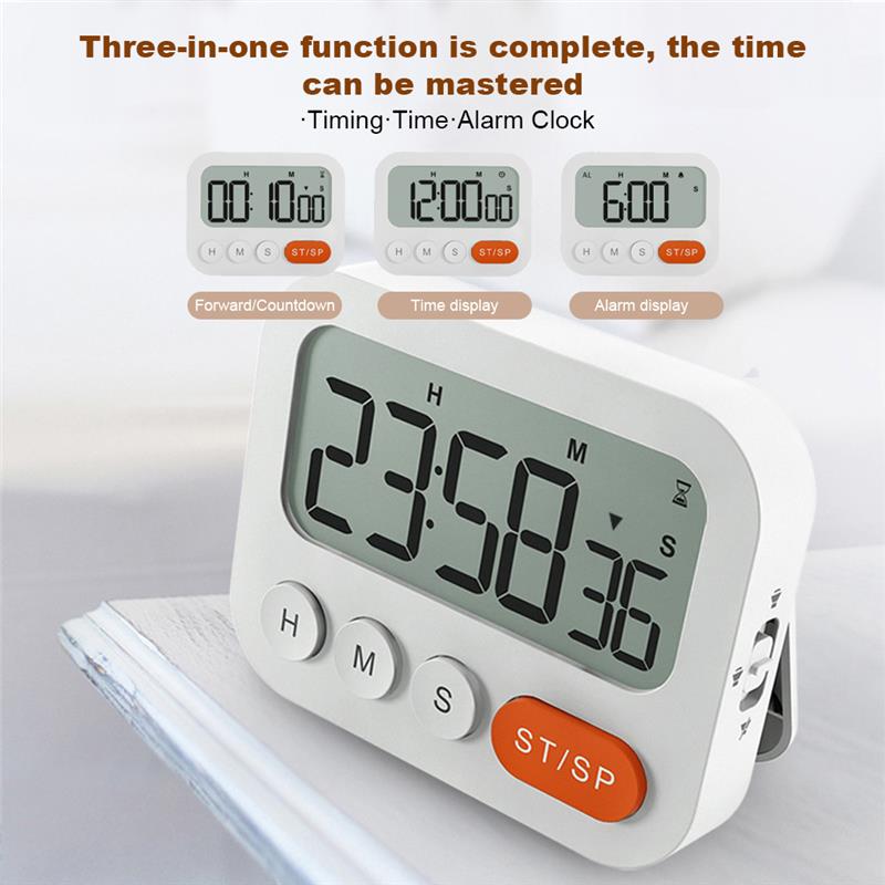 Cooking Timer Digital Countdown Alarm Studying Grilling Large Display Battery Powered Stopwatch Household Supplies