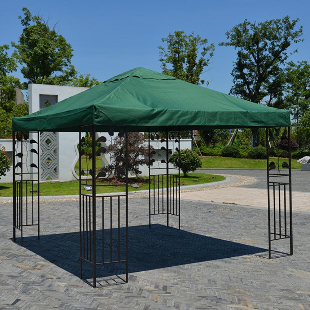 3x3M Outdoor Garden Roof Canopy Pop Up Canopy Cover Waterproof UV Protection Sun Shade Sail Tent Sun Shelter Awning For Beach