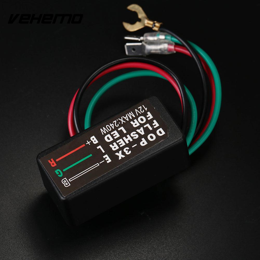 LED Electronic Flasher Relay Turn Signal Light Motorcycle Accessories DC 12V