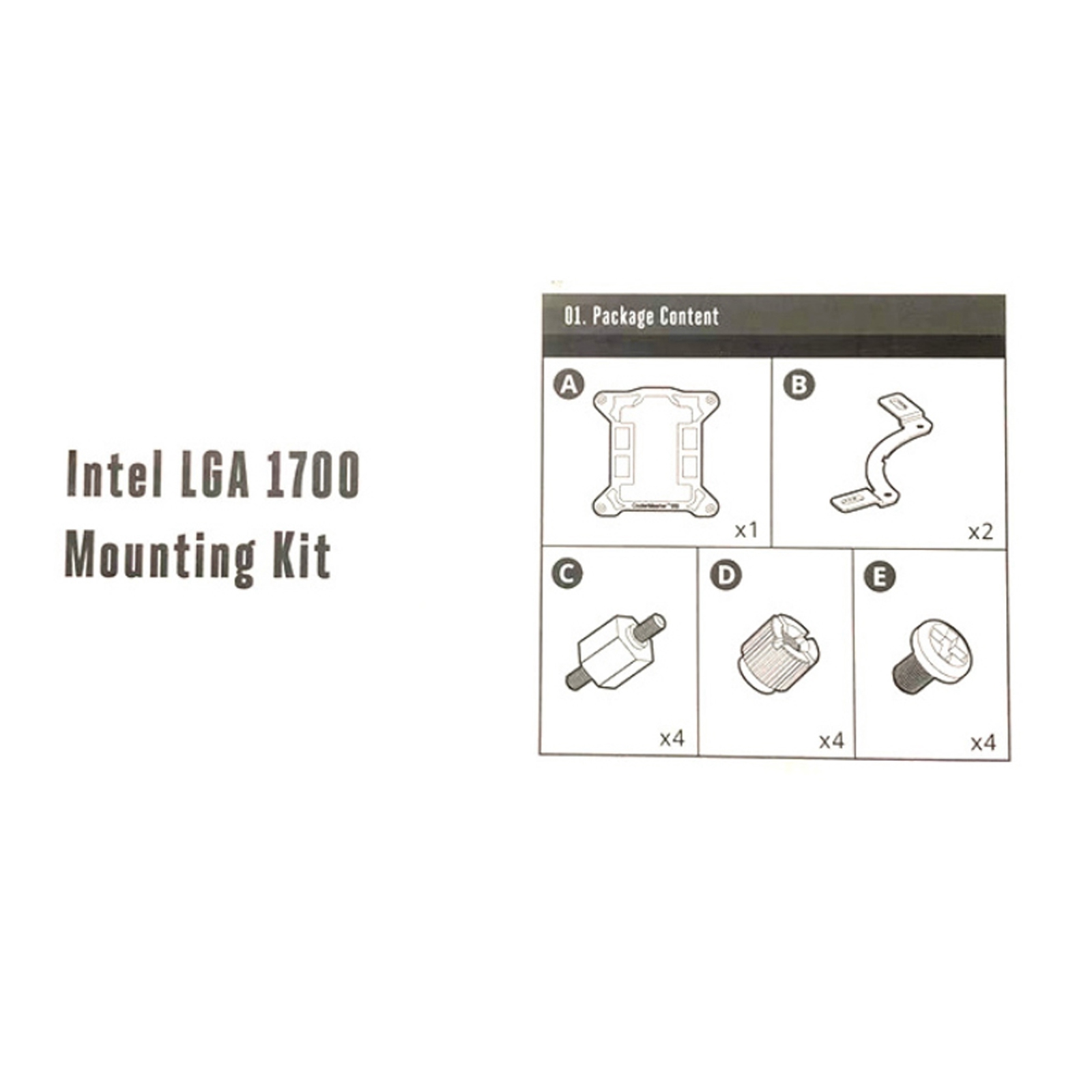 Cooler Master Bracket UPGRADE KIT Socket LGA1700 for All ML Liquid Cooler Series