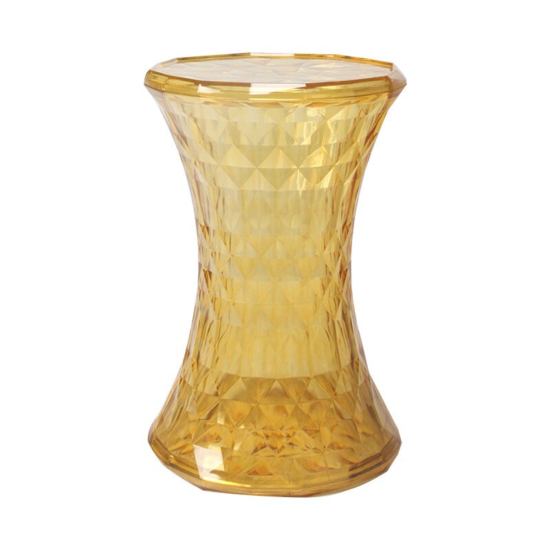 Crystal Transparent Stool For Living Room Can Storage Sundries Shoe Bench Stools Coffee Bar Office Stools Bathroom Round Stool: As picture2