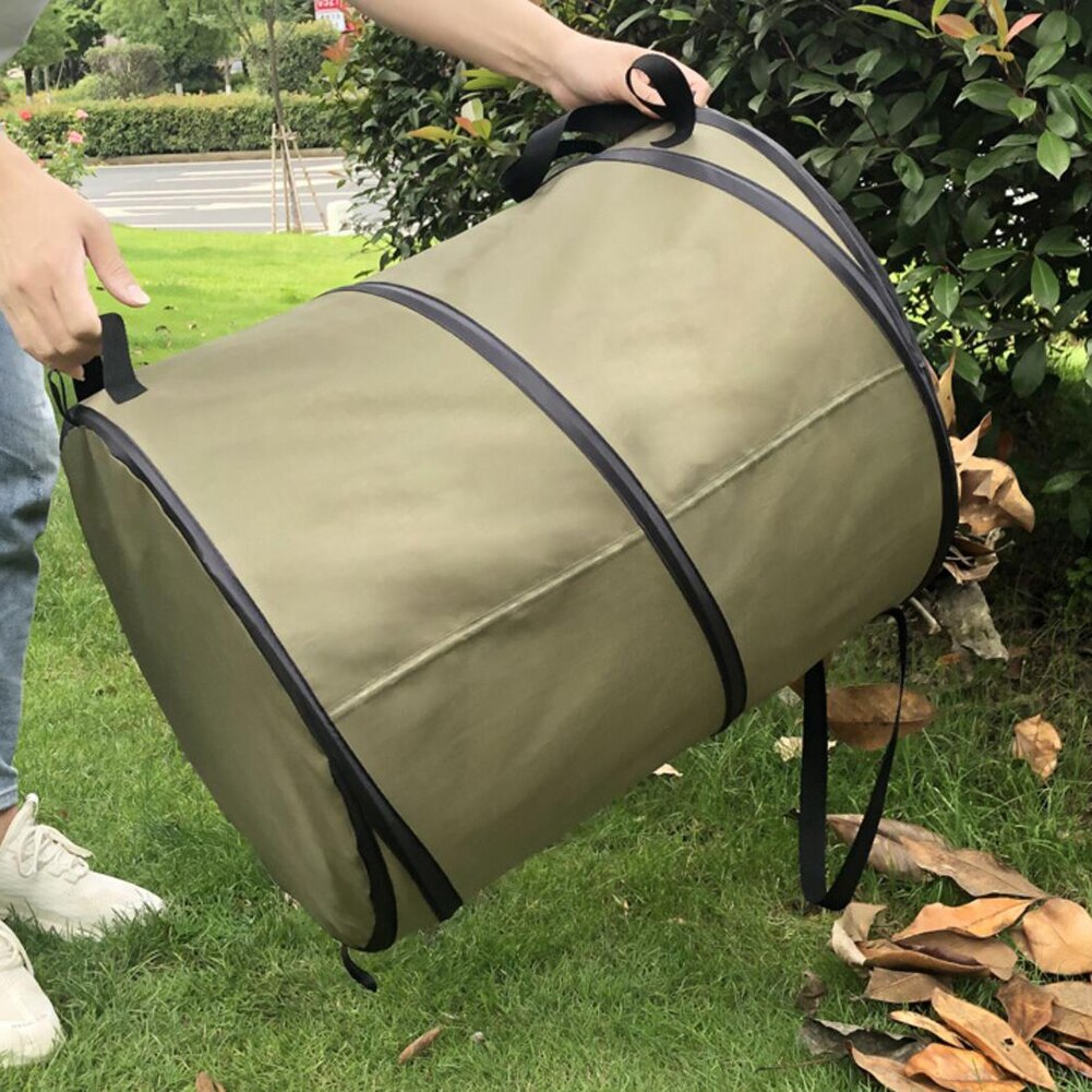 Garten Mülleimer Pop-hoch Mülleimer Tragbare Faltbare Müll Blatt Container Für Rasen Garten