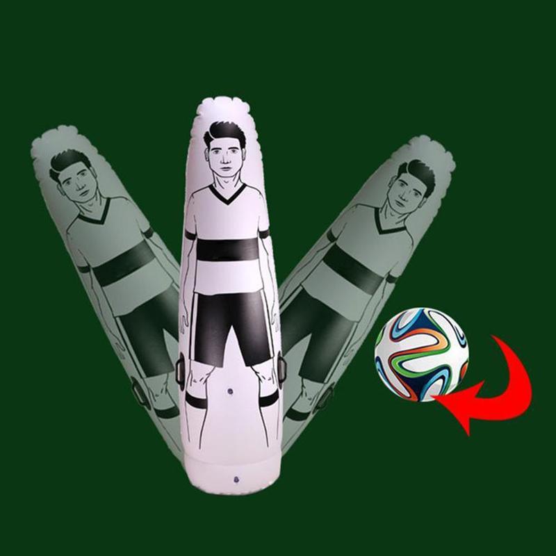 Portable Football Inflatable Column Human Wall Free Kick Positioning Training Equipment Football Simulation Water Injection and