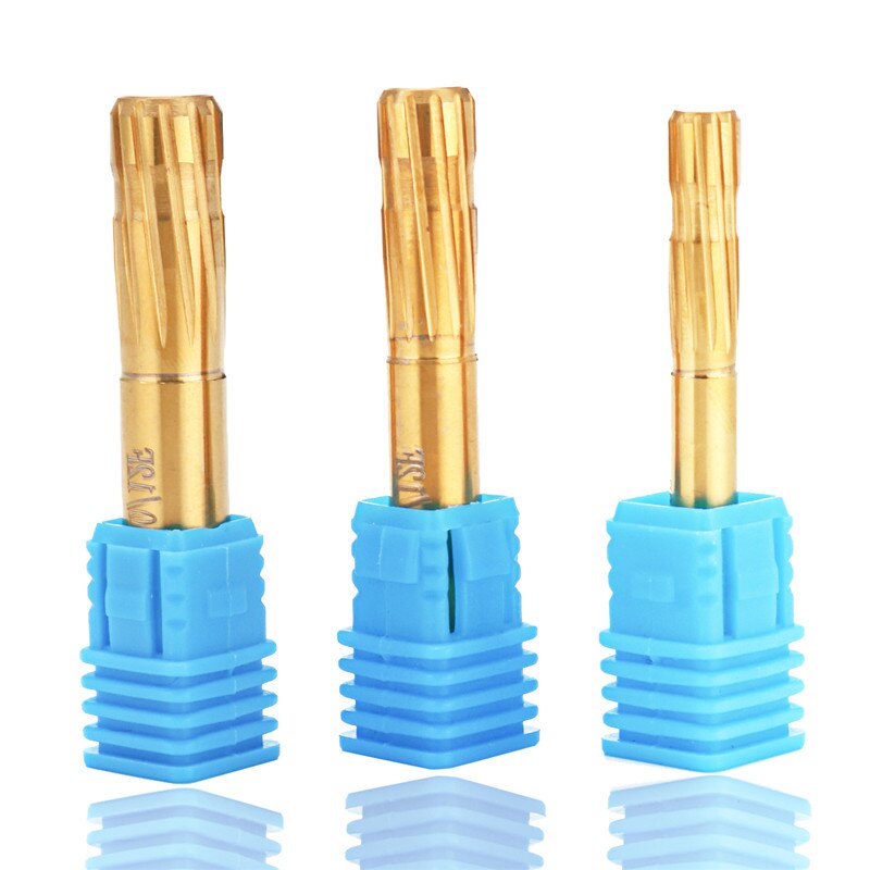 12 Grooves Flutes Reamer 5.56-9cm Push Rifling Button Chamber Milling Cutter Reamer Precision Double Layer Blade Machine Tool