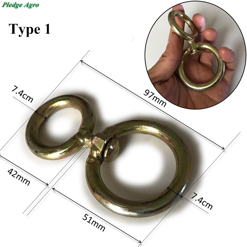 Équipement d'élevage végétal Instrument Traction boucle pivotant taureau nez anneau Piercing pince attachant grand bétail