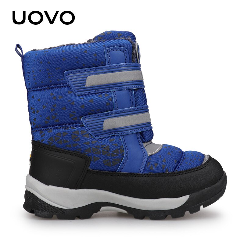 Waterafstotend Laarzen Kids Winter Snowboots UOVO Kinderen Warme Outdoor Laarzen Jongens en Meisjes Met Pluche Voering #29-37