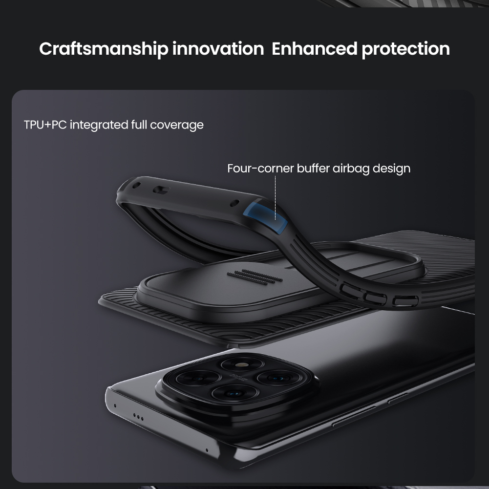 Nillkin para Xiaomi Redmi note 14 Pro 5G 14 Pro Plus 5G CamShield Pro cubierta de cámara deslizante Protector a prueba de golpes funda de teléfono
