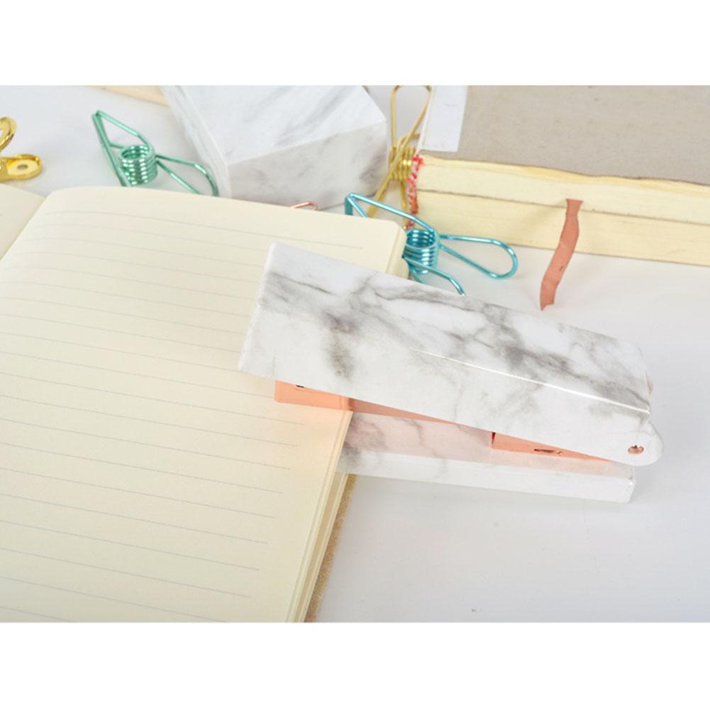 Elegancki marmurowy wzór zszywacz ciężki obowiązek ambona zasilany sprężyną zszywacz robić Dom gabinet materiały introligatorskie