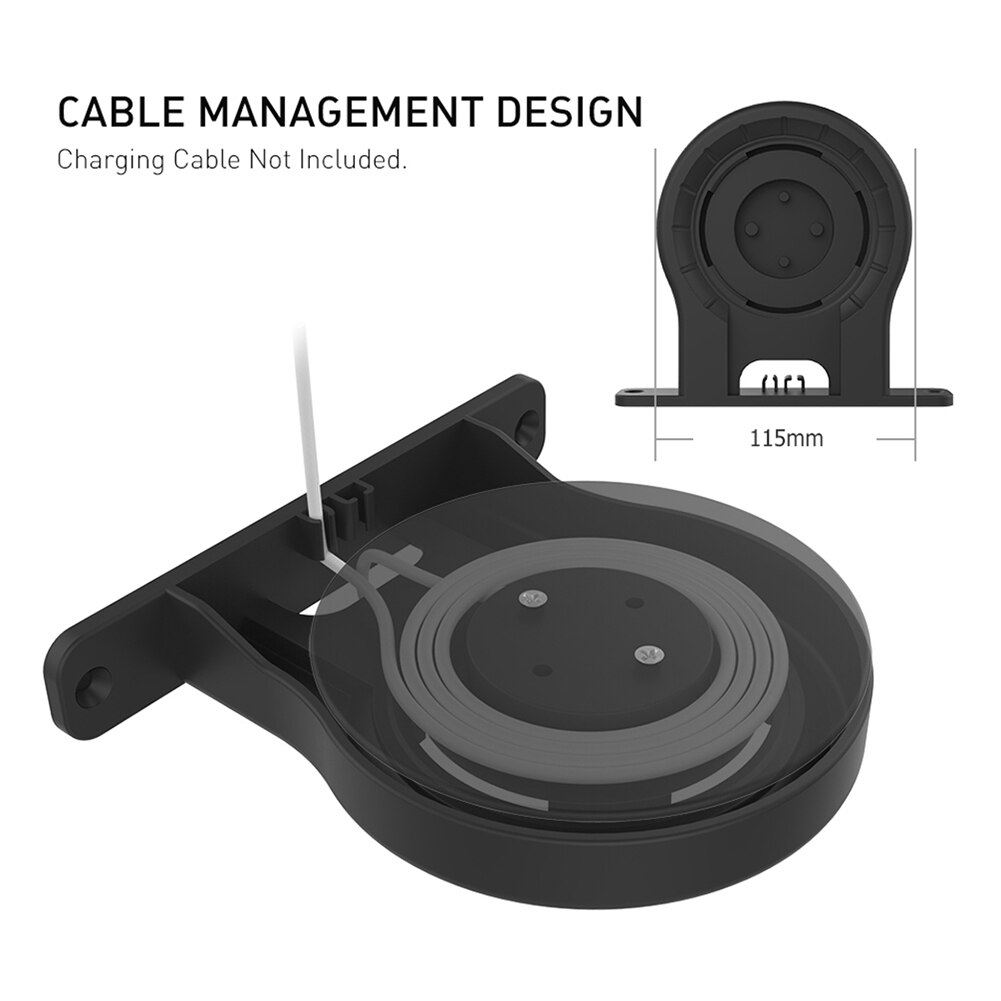 Colgador de montaje en pared para altavoz inteligente, soporte de pared para gestión de cables integrada, ahorro de espacio, para enrutador inalámbrico Google Nest WiFi