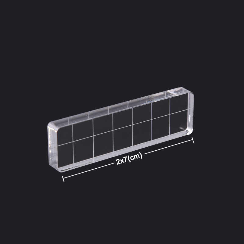 9 Sizes Transparent Acrylic Clear Stamp Block Pad For Stamping DIY Scrapbooking Card Making Handmade Tool: A