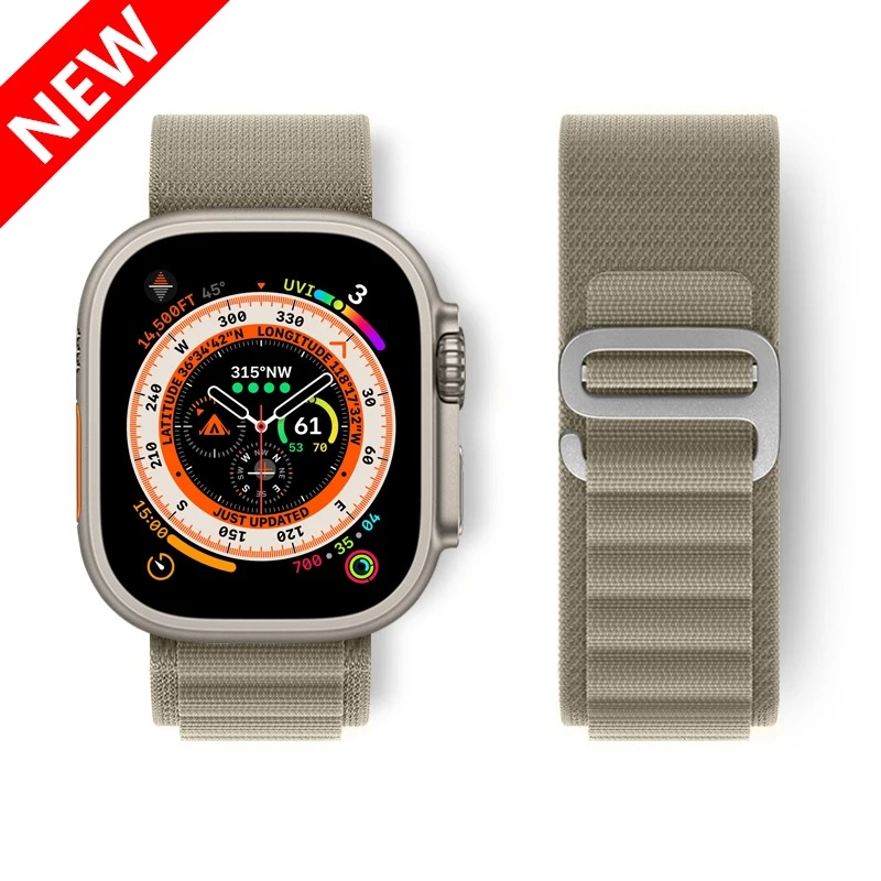 Bracelet de montre pour apple montre Ultra 2 bande 49mm 45mm 44mm 40mm 41mm 38 bracelet alpin Nylon série iwatch 6 7 8 9 se 44mm