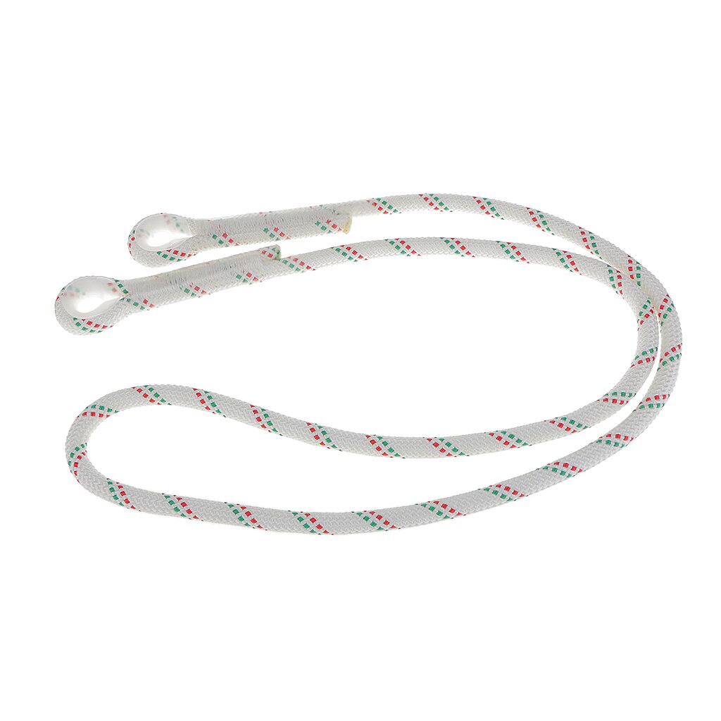 Outdoor Climbing Equipment 1PC 1M/1.5M 22KN Safety Rope Dynamic Rope Lanyard White Rock Climbing Accessory Fall Protection