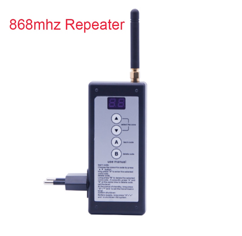 Fokus 868 mhz alarm trådløs signal repeater signalforstærker pb -204r