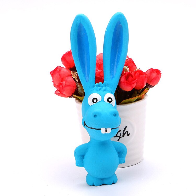 Dog Toy Pet Chew Rubber Bell Squeaky Sound Toys For Dog Funny Games Interactive Bone Doggy Toy Dog Production: A