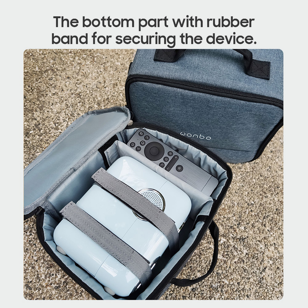 Estuche de almacenamiento portátil para proyector Wanbo, bolsa de transporte para la serie X1/T2 con correa ajustable