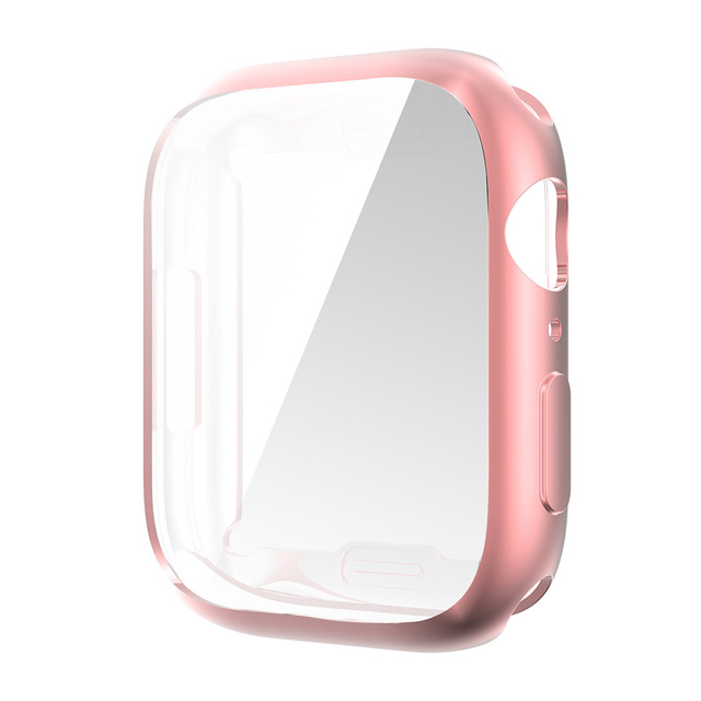 Coque de protection antichoc complète en TPU pour Apple Watch, pour Apple Watch série 7, 45MM, 41MM: Pink / Series 7 45MM