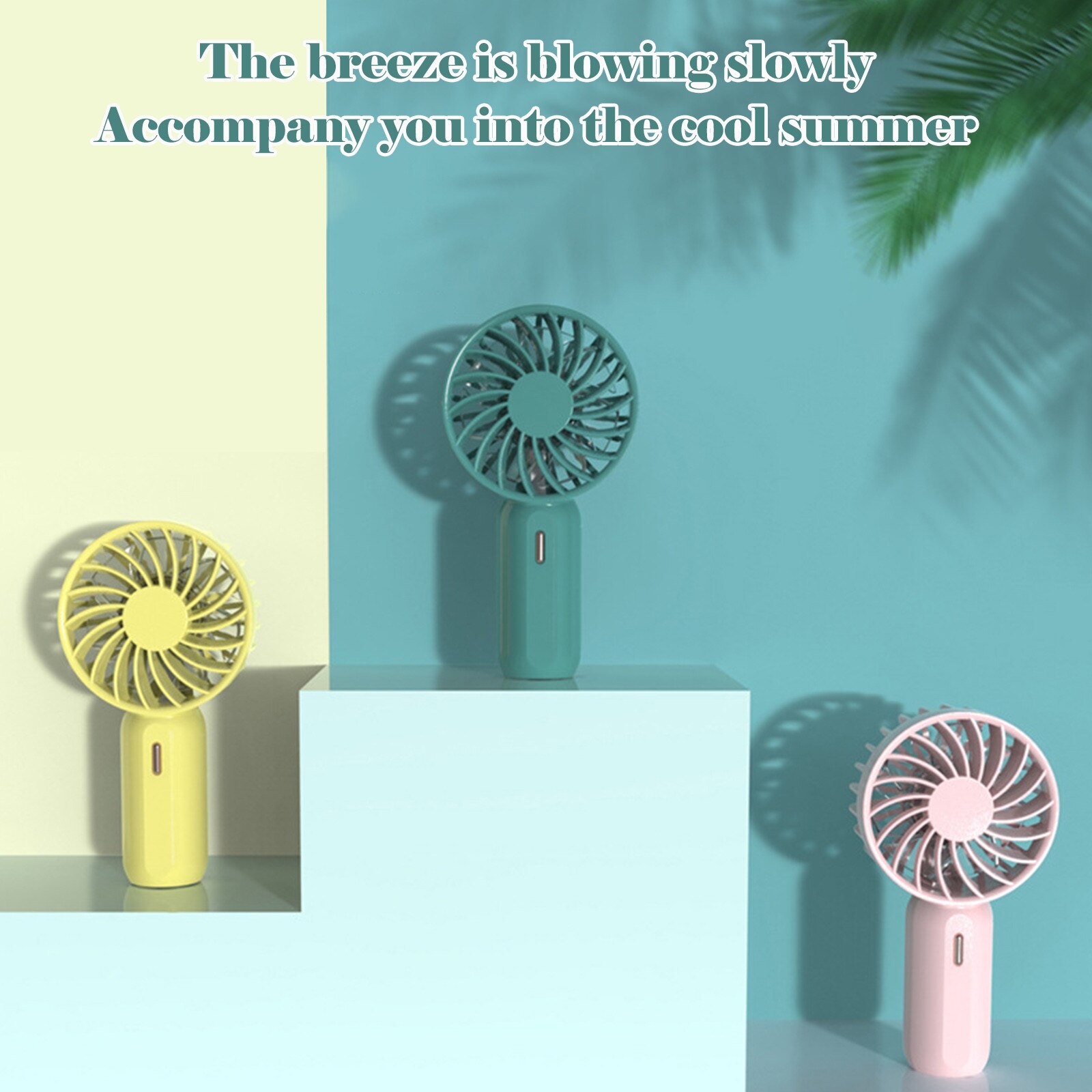 Portable Mini Fan - Rechargeable Battery - USB Powered - Handheld Air Cooler