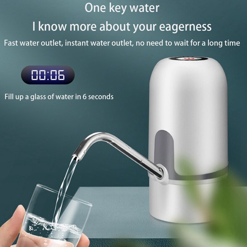 Automatische Pomp Voor Water Fles Elektrische Drinkwater Pomp Dispenser Draagbare Usb Charge Fles Waterpomp