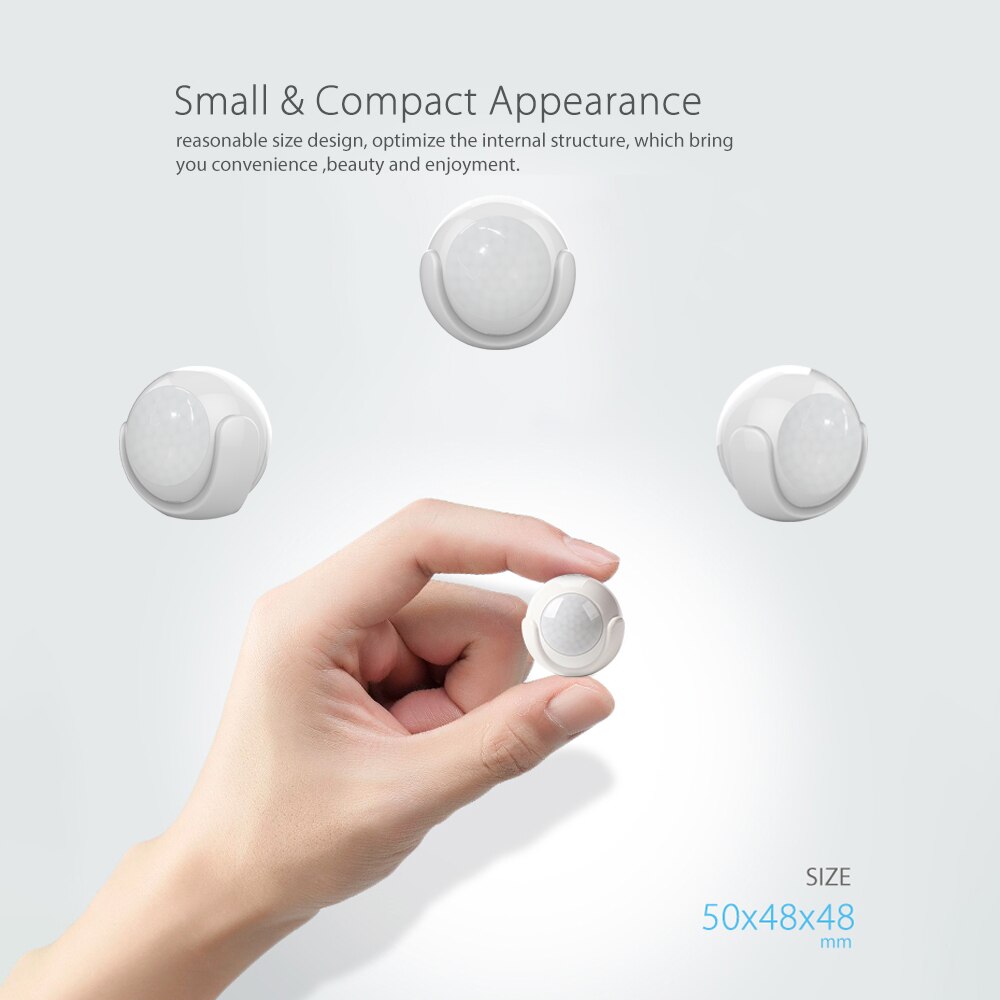 AVATTO Wifi Motion Sensor,Wireless Infrared Burglar Alarm System PIR Motion Dectector Work with Tuya APP Control Smart Home