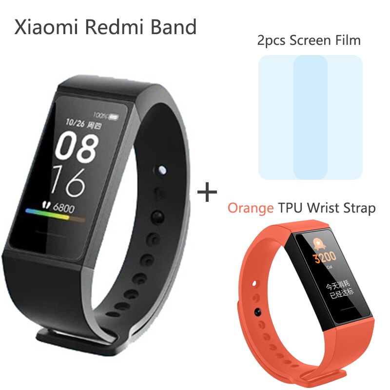 Original Xiaomi Redmi Band Smart Wristband Heart Rate Fitness Sport Tracker Bracelet Multiple Face 1.08 Color Touch Screen