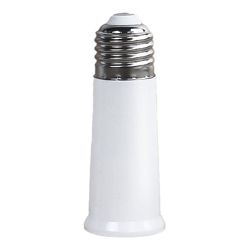 E27 Light Bulb Extender Socket Lamp Holder Adapter Extension for LED Bulb: black